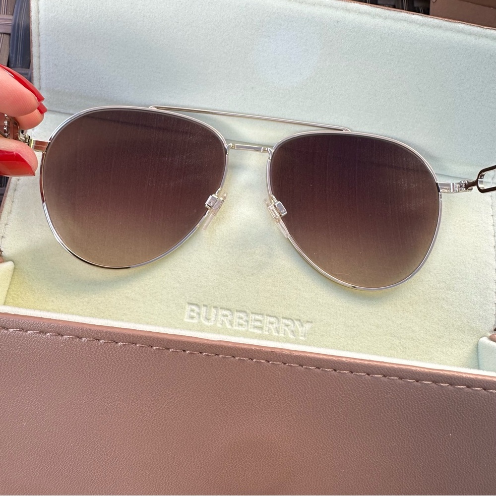 Burberry Women’s Aviator Sunglasses - Picture 3 of 7